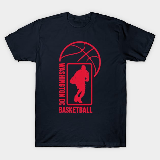 Washington DC Basketball 02 T-Shirt by yasminkul